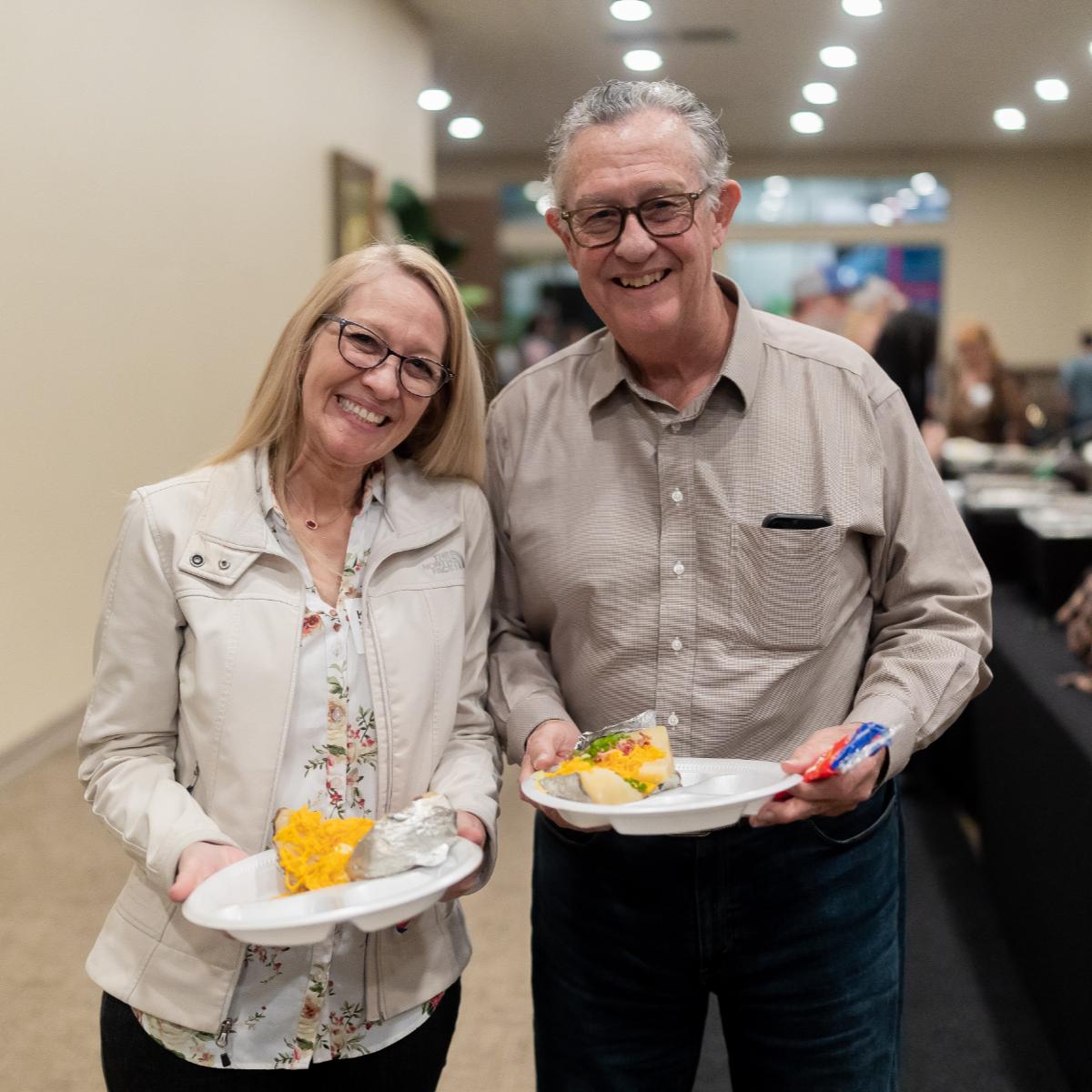 Seniors serving together